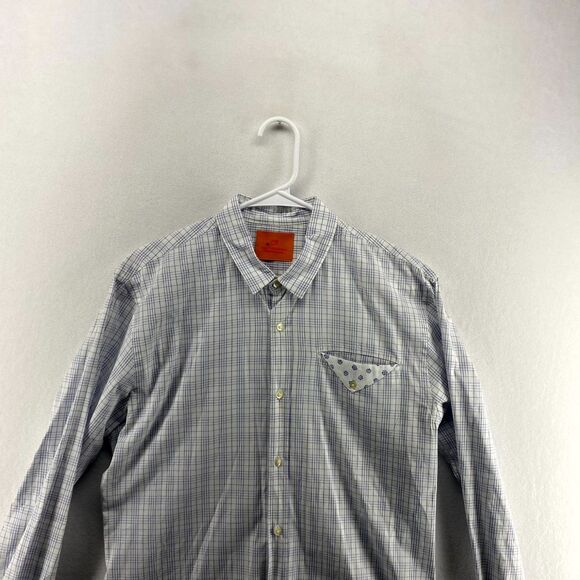 Scotch & Soda Button Down Shirt Dress Shell Pocket Accent Mens Size L - Picture 6 of 10